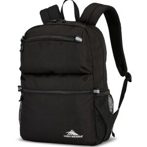 High Sierra Abbreviate Backpack, Laptop Bookbag for Travel One Size Black New